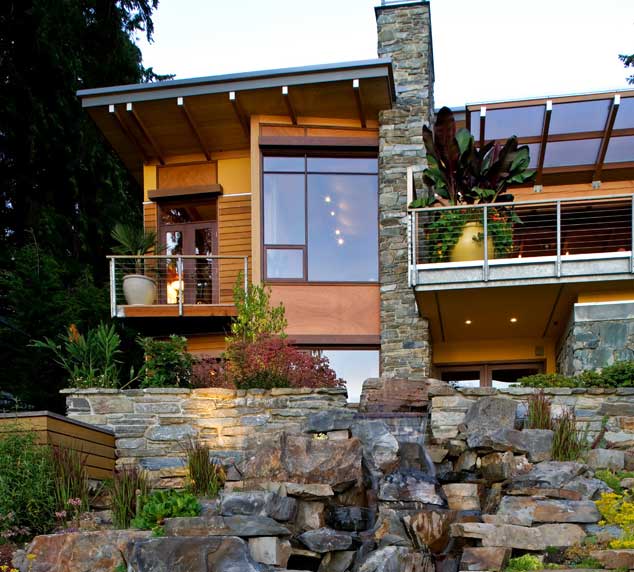 Lake Washington View Home Slider