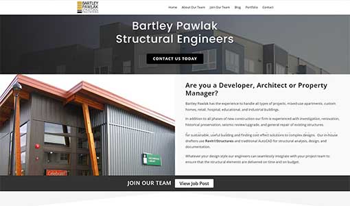 Bartley Pawlak Website Redesign